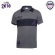 Polo Okawa Stripe Gris Violet